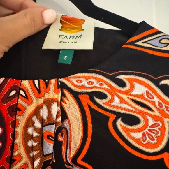 Black Sweet Mermaids One Shoulder Maxi Dress - FARM RIO - Picture 4 of 4